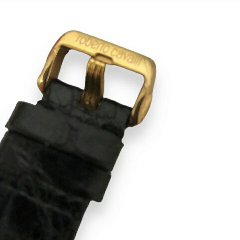 ROBERTO CAVALLI Women’s Venom Watch Crocodile Strap EUC! - Picture 6 of 8
